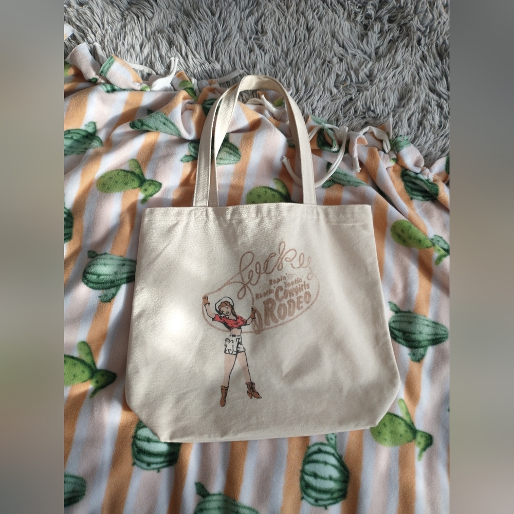Cream Cowgirl Tote